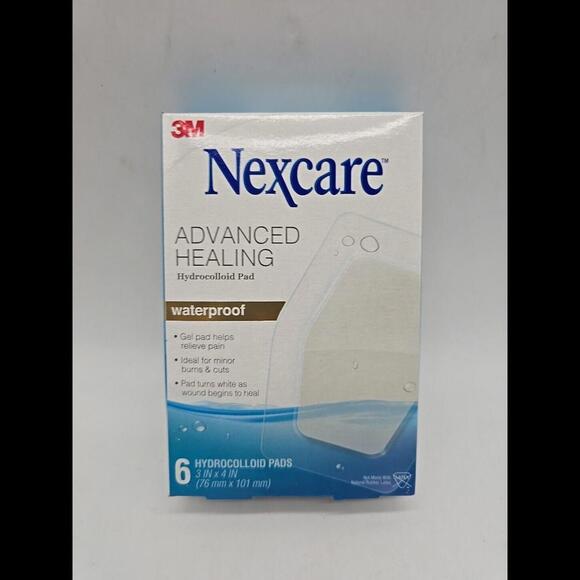 pack of 6 Nexcare Advanced Healing Hydrocolloid Pads,Gel Pad Helps Reduce Pain - Picture 1 of 8